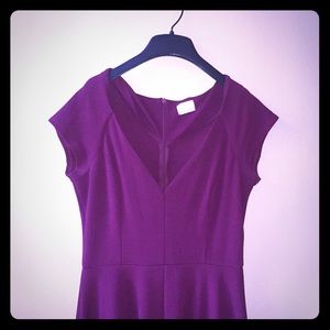 Burgundy dark red a-line dress! 💋💄